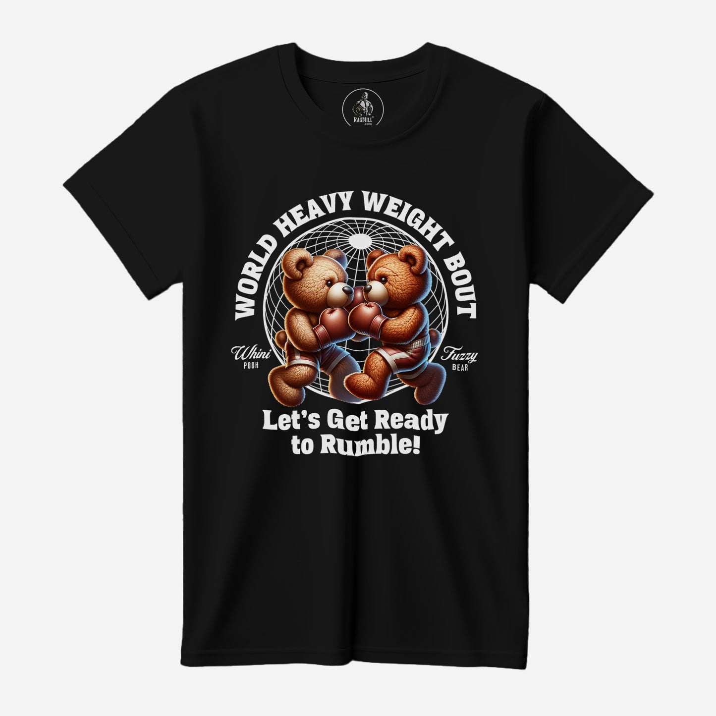 Let's Get Ready to Rumble Black Bella+Canvas T-Shirt