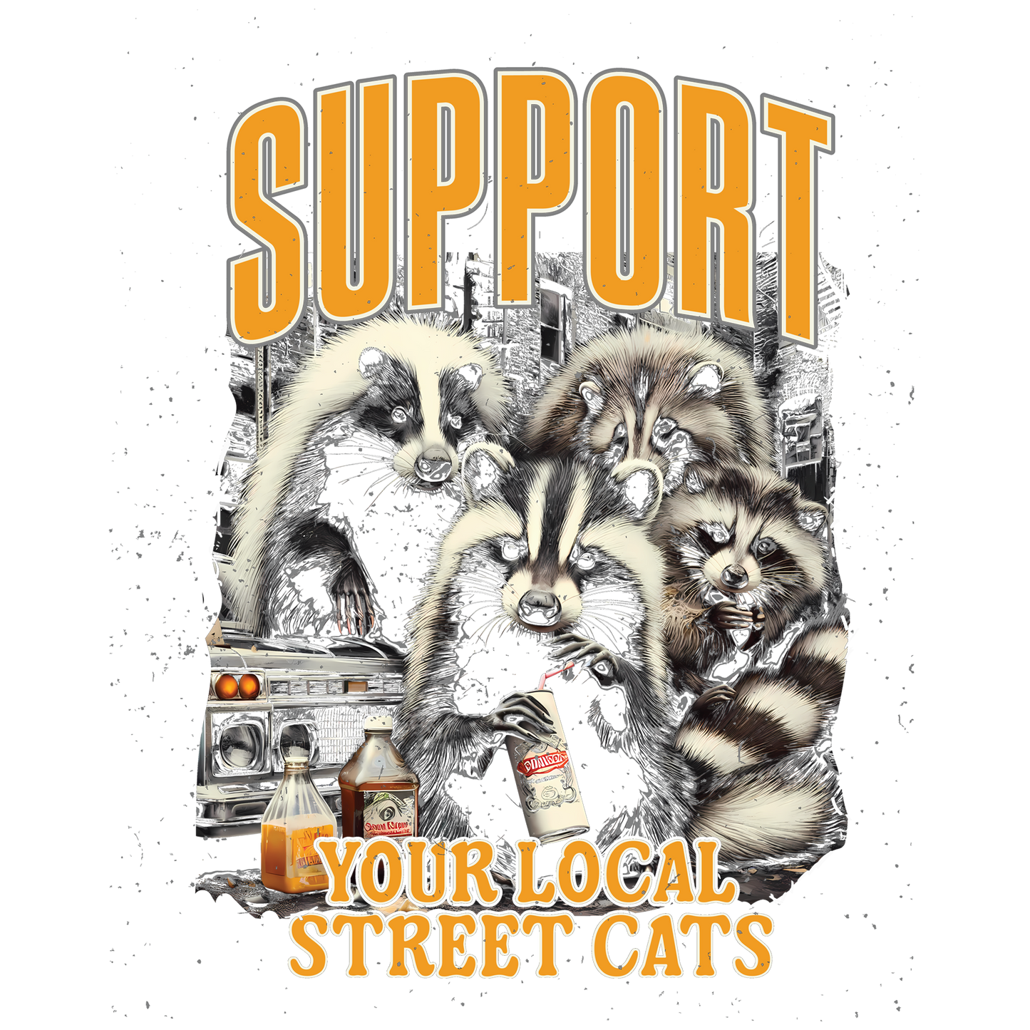 Local Street Cats DTF Design