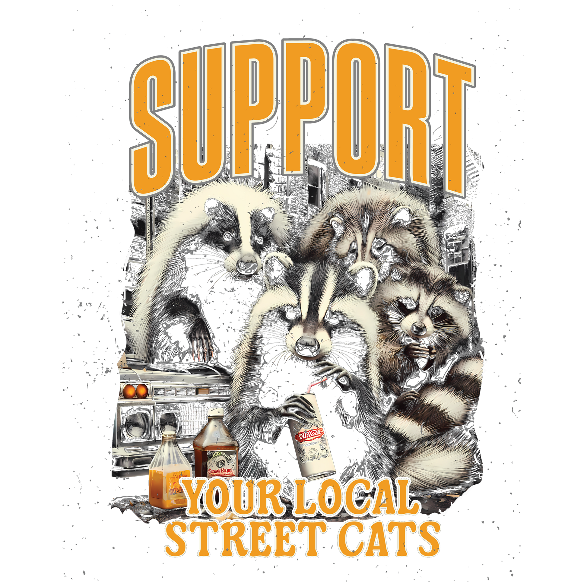 Local Street Cats DTF Design