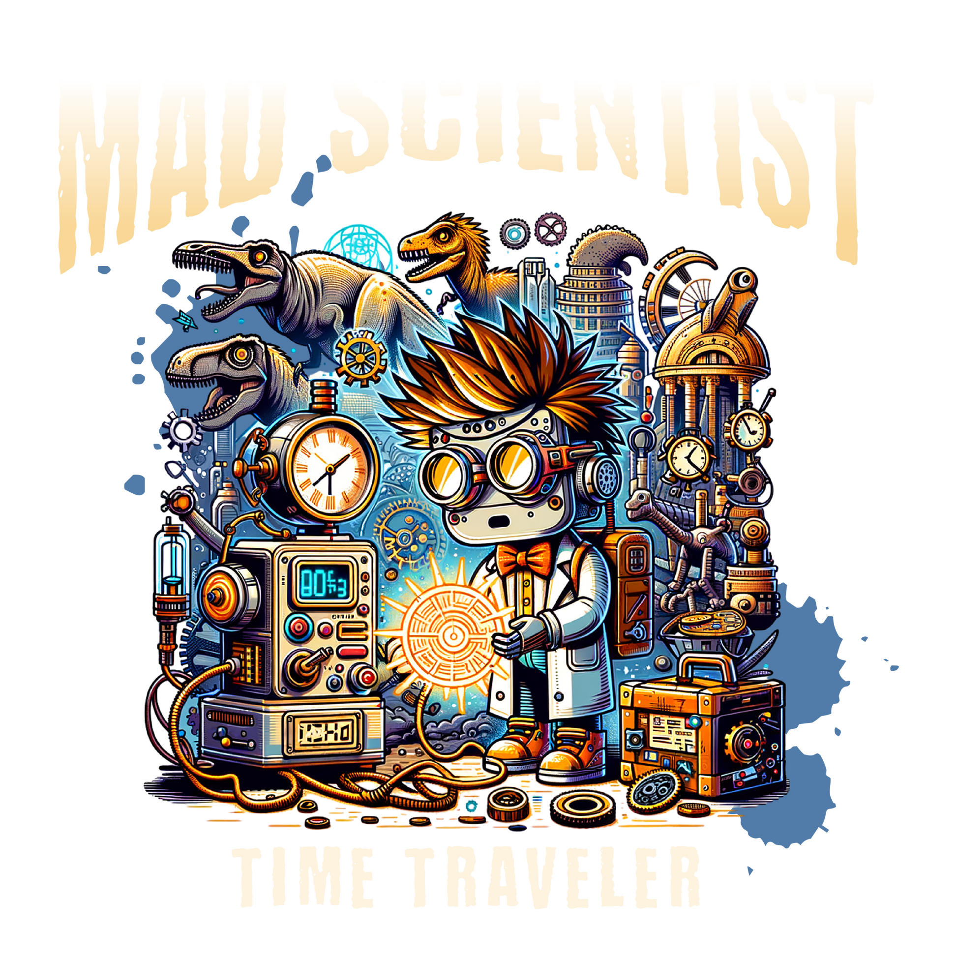 Mad Scientist DTF Design