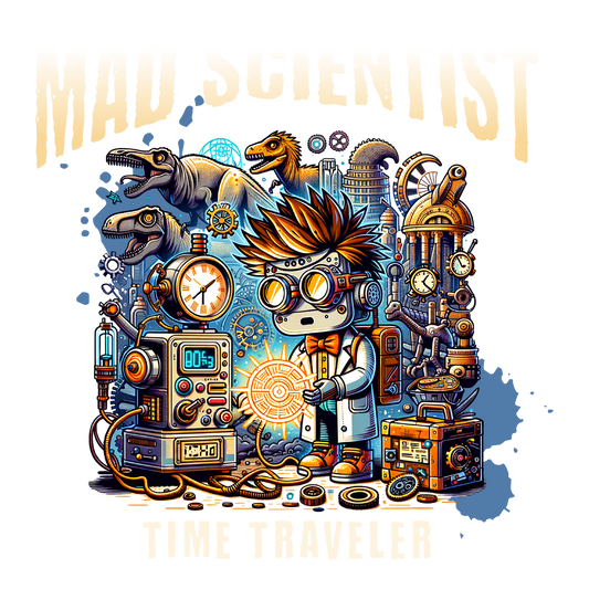 Mad Scientist DTF Design