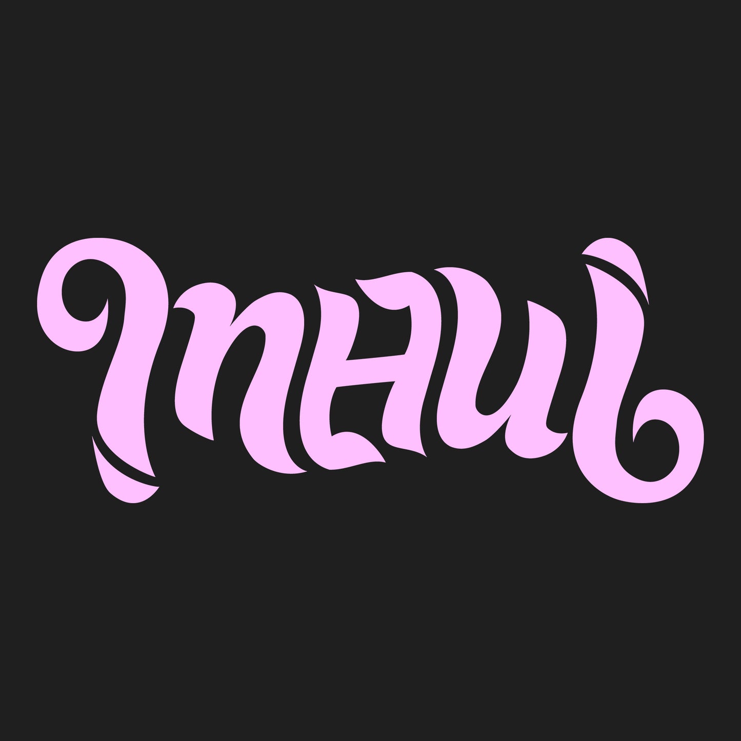 Maui Ambigram DTF Transfer