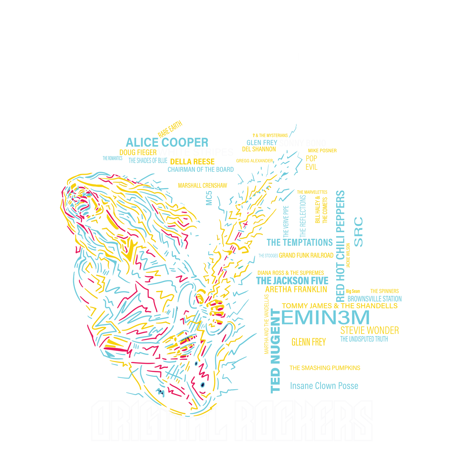 Michigan Rocks DTF Design