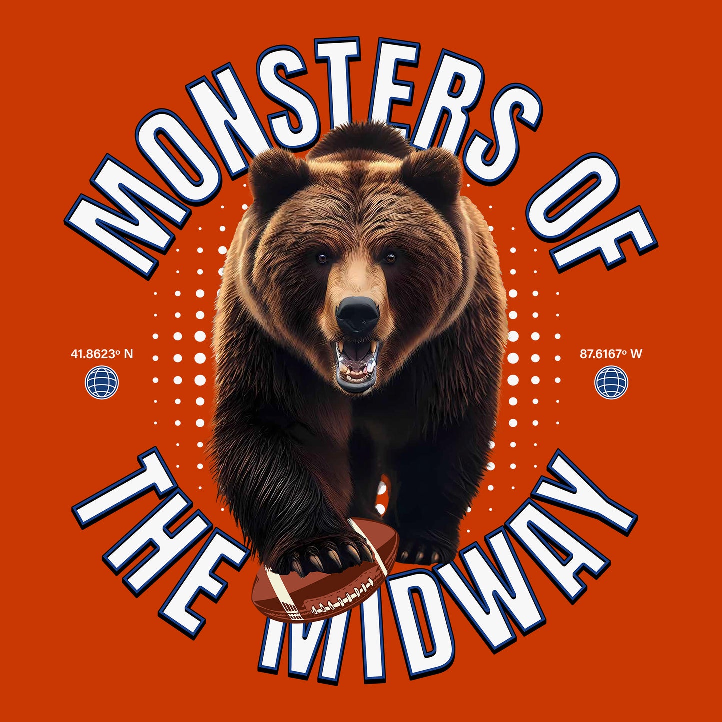 Monsters of the Midway Orange DTF Transfer