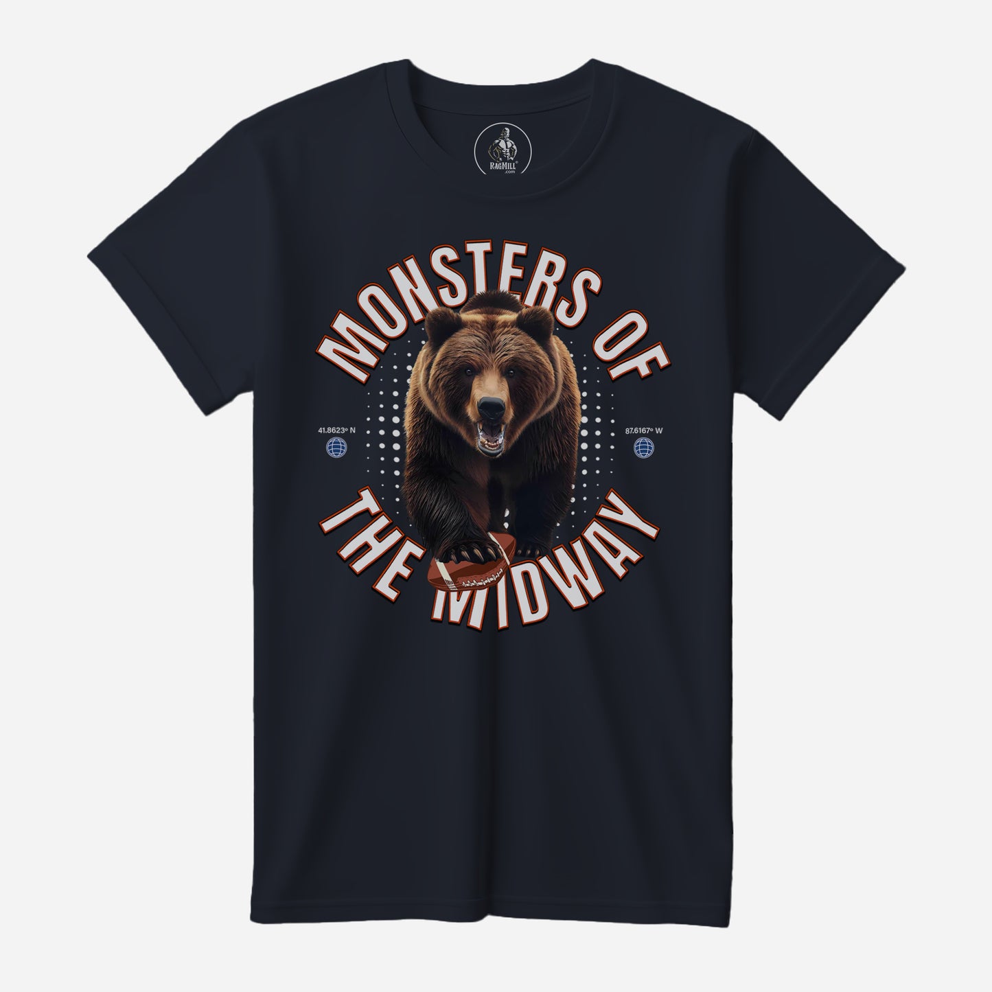 Monters of the Midway Navy Bella+Canvas T-Shirt