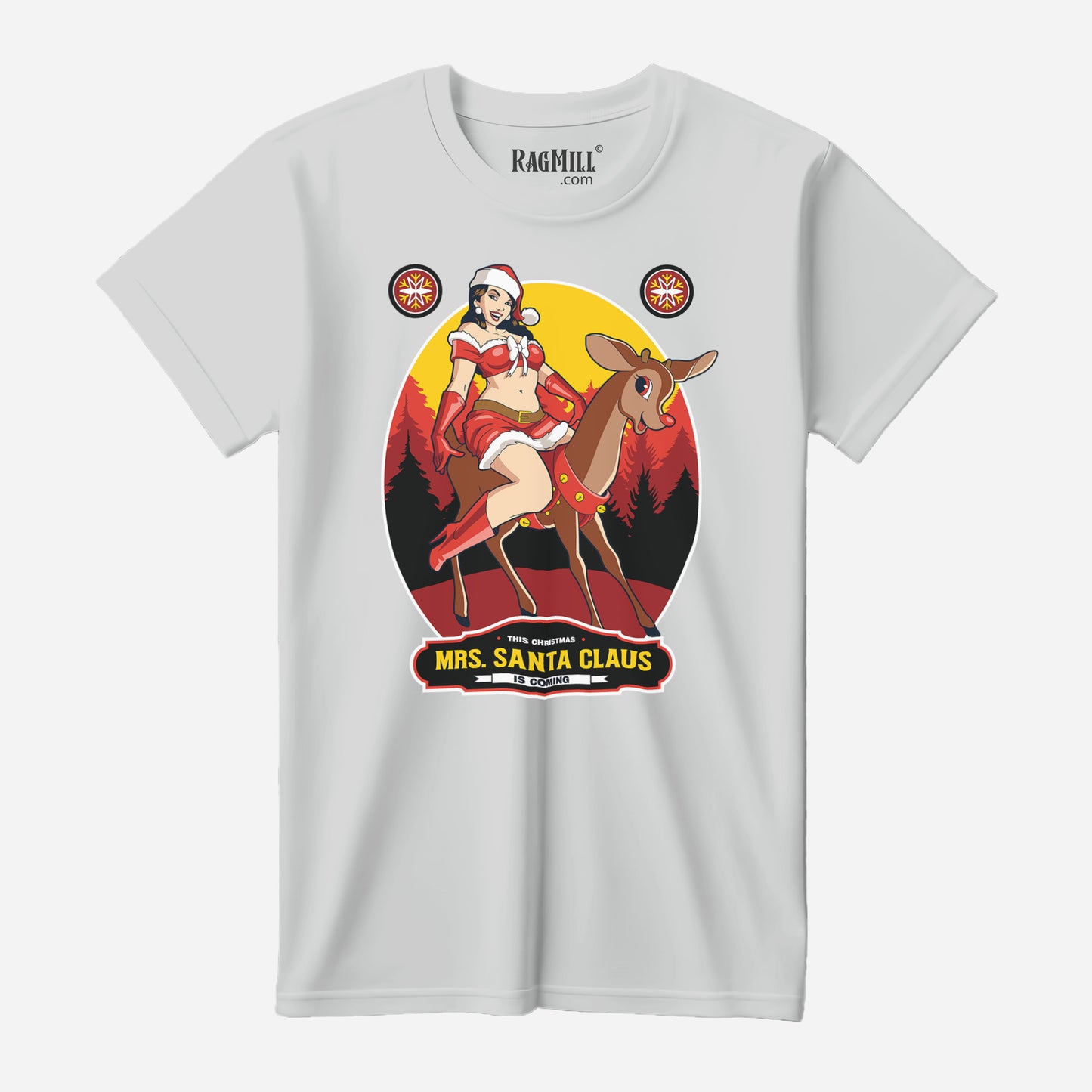 Mrs. Santa Claus Silk Next Level T-Shirt