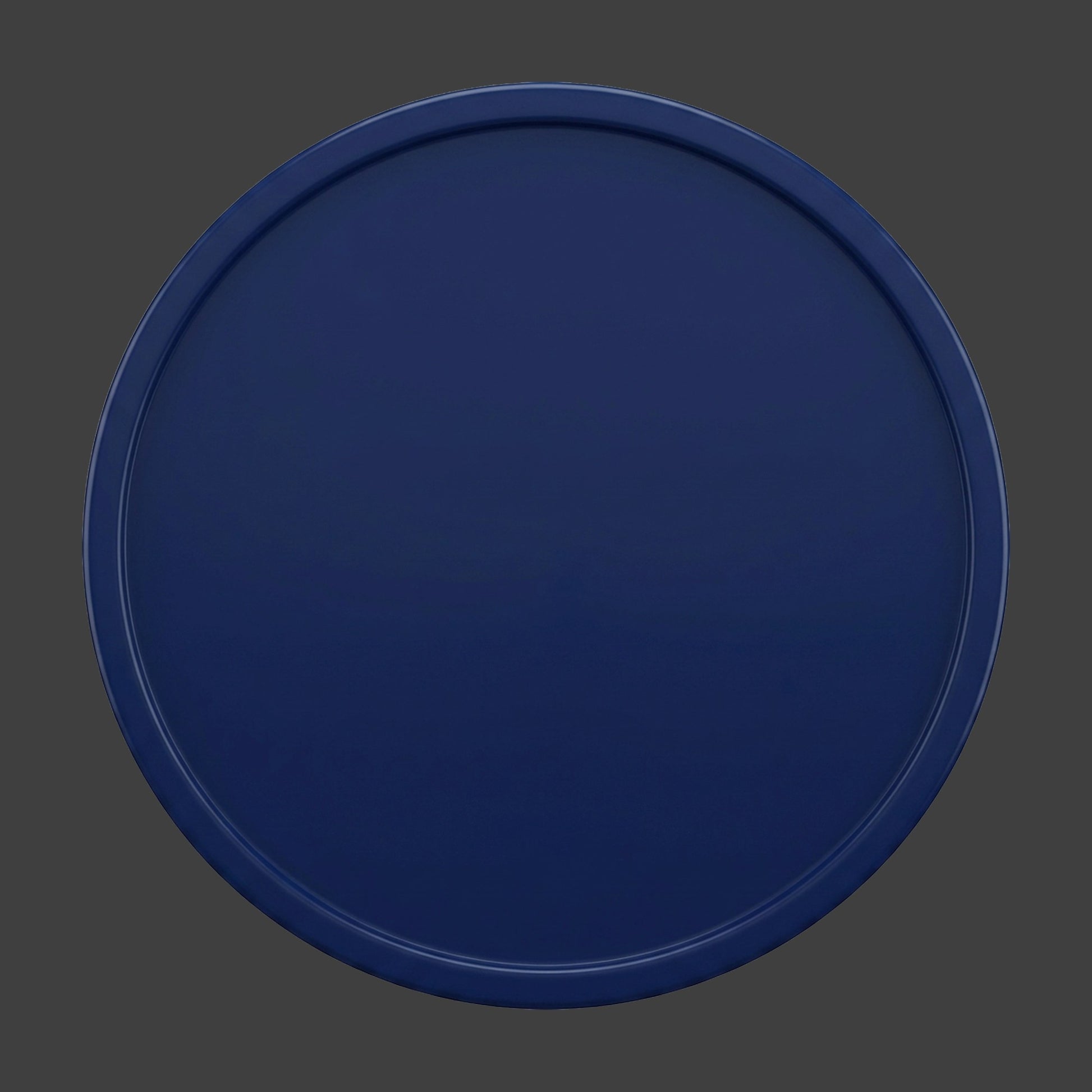 A navy blue smooth edge blank coin