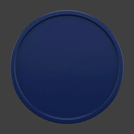 A navy blue smooth edge blank coin
