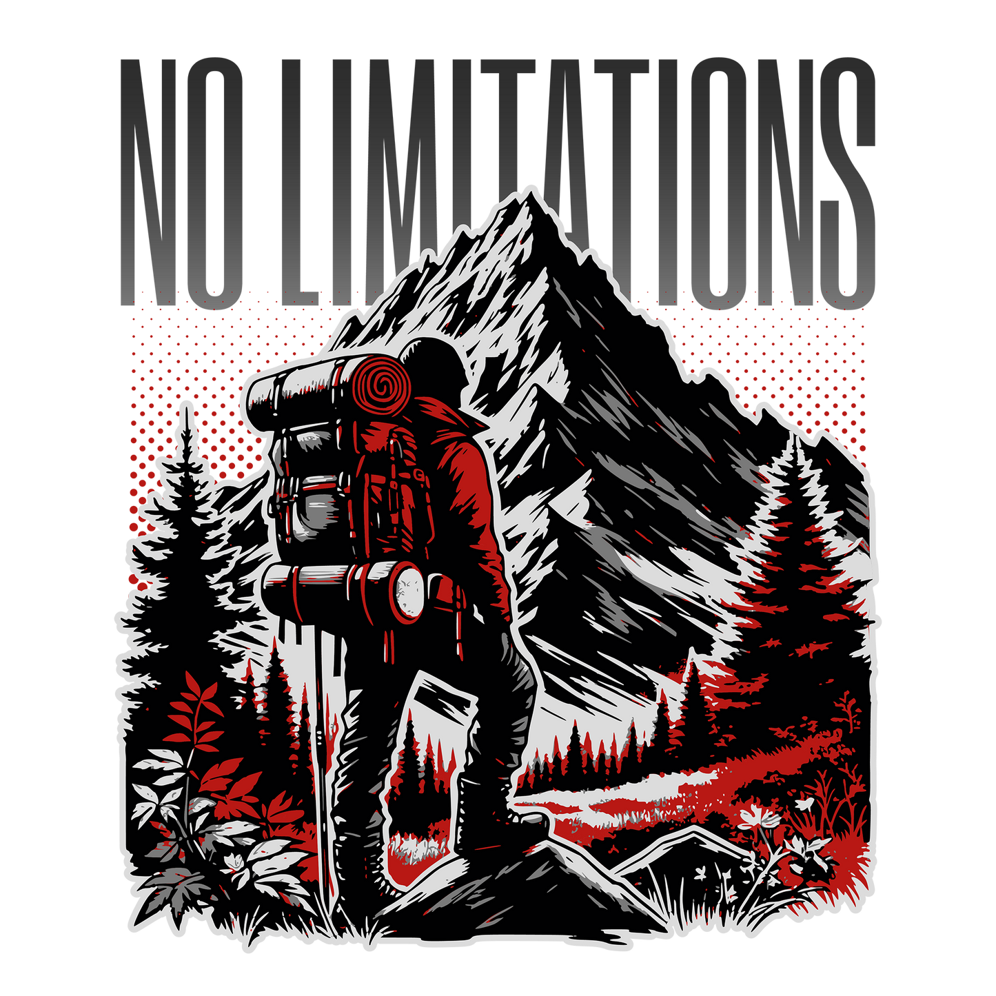 No Limitations DTF Design