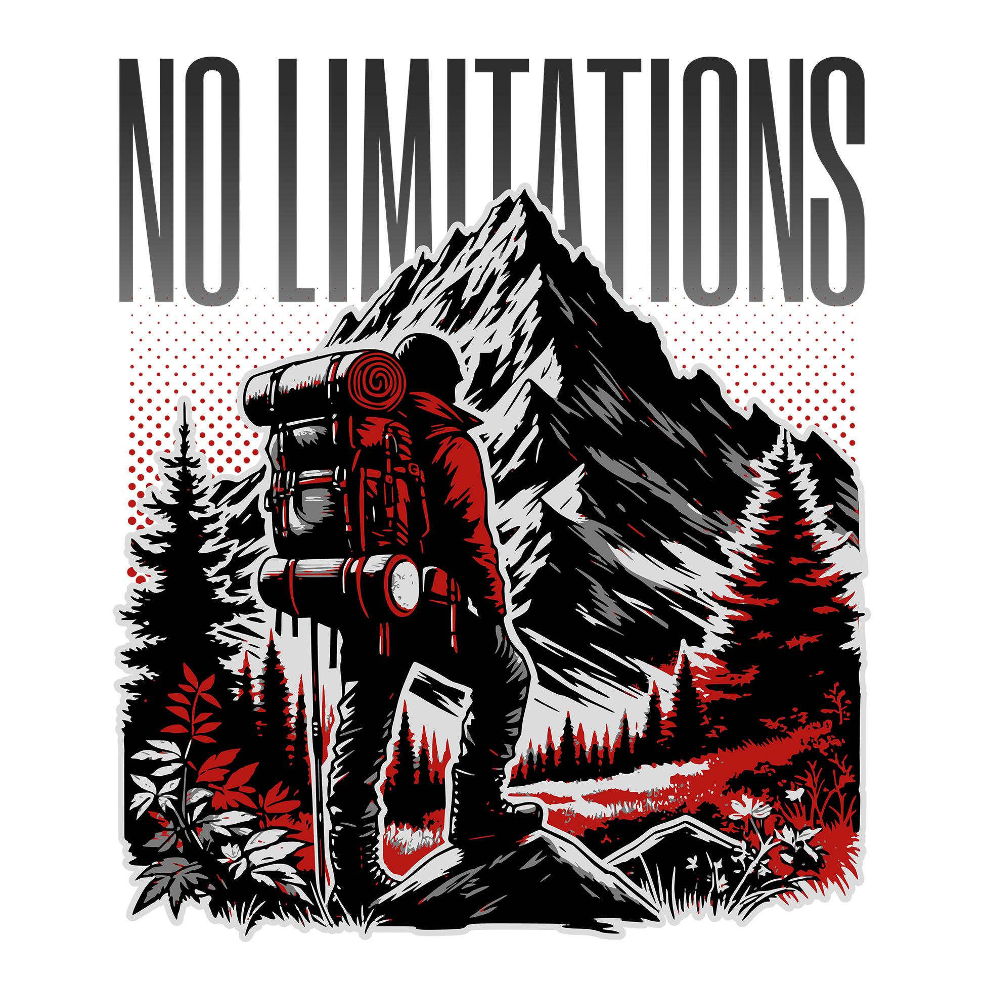 No Limitations DTF Design