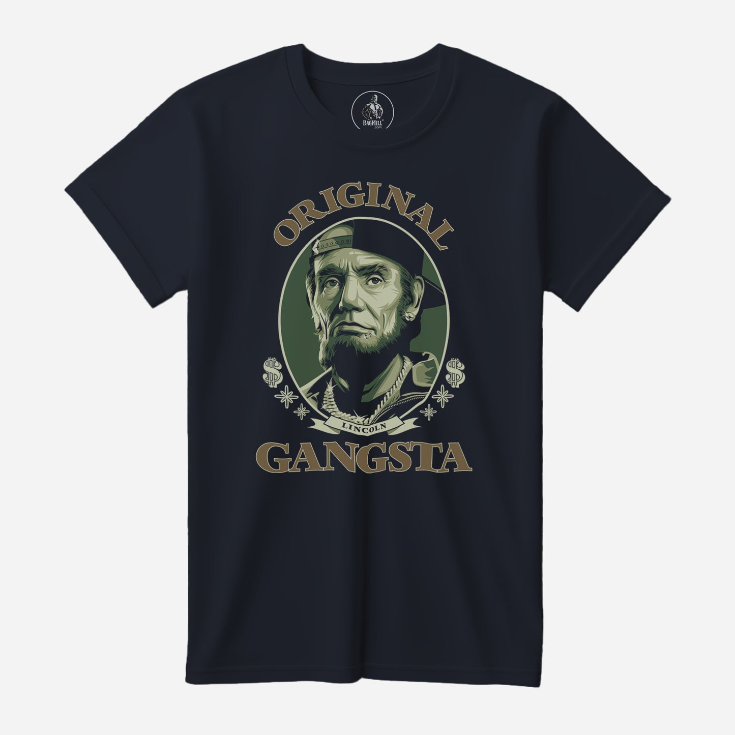 Original Gangsta Navy Bella+Canvas T-Shirt