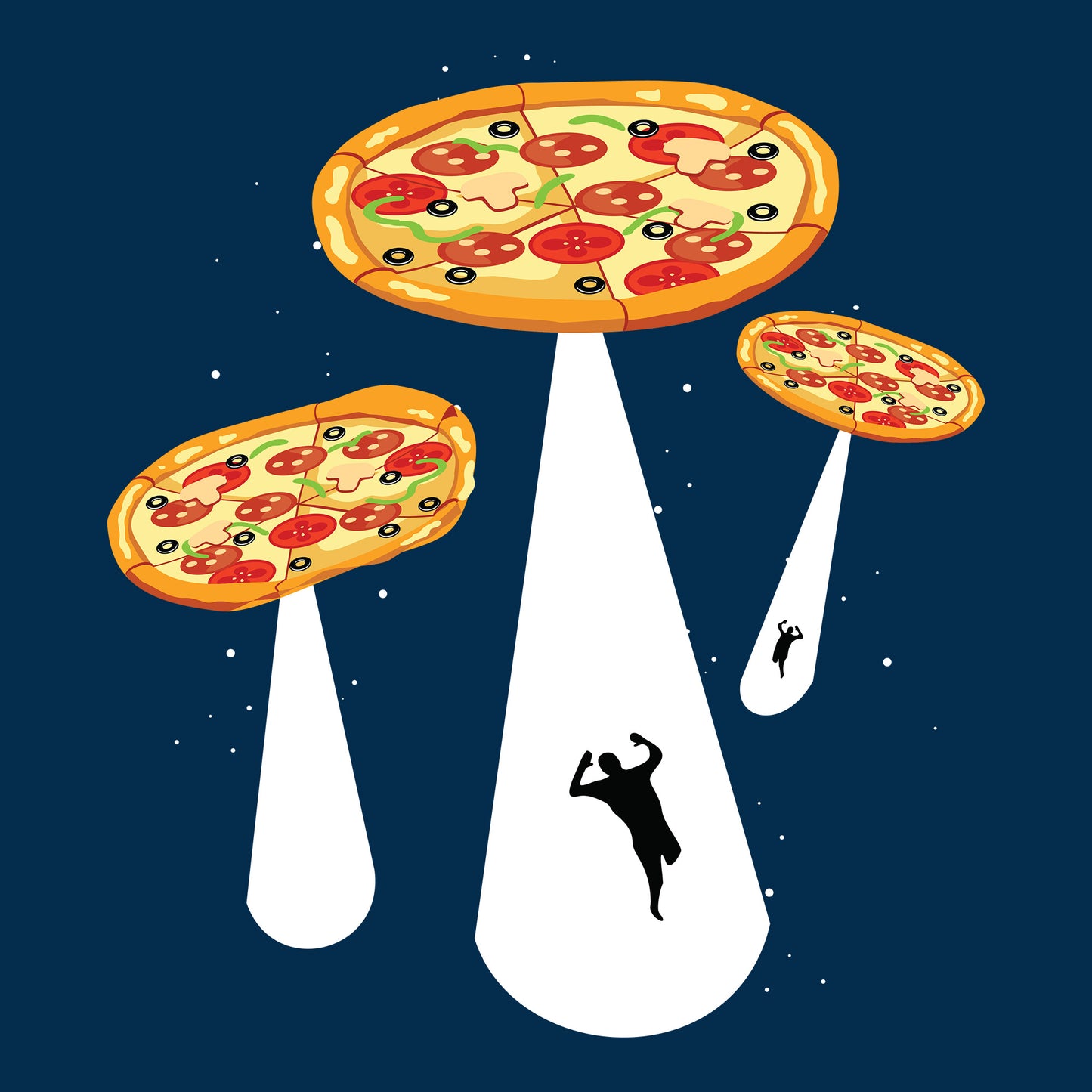 Pizza UFO DTF Transfer