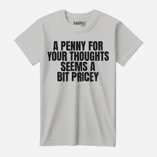 Penny Thoughts Athletic Grey Bella+Canvas T-Shirt