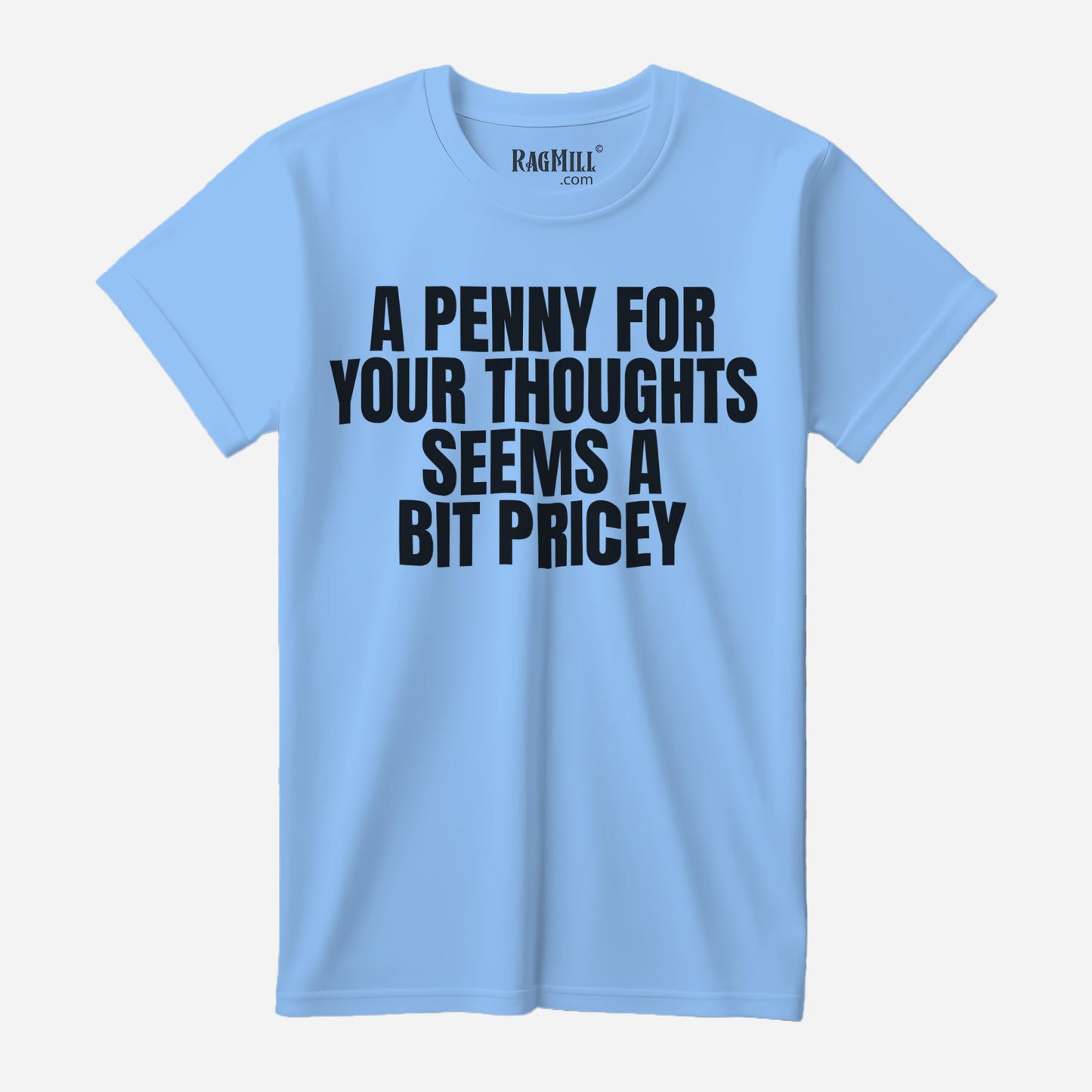 Penny Thoughts Carolina Blue Bella+Canvas T-Shirt