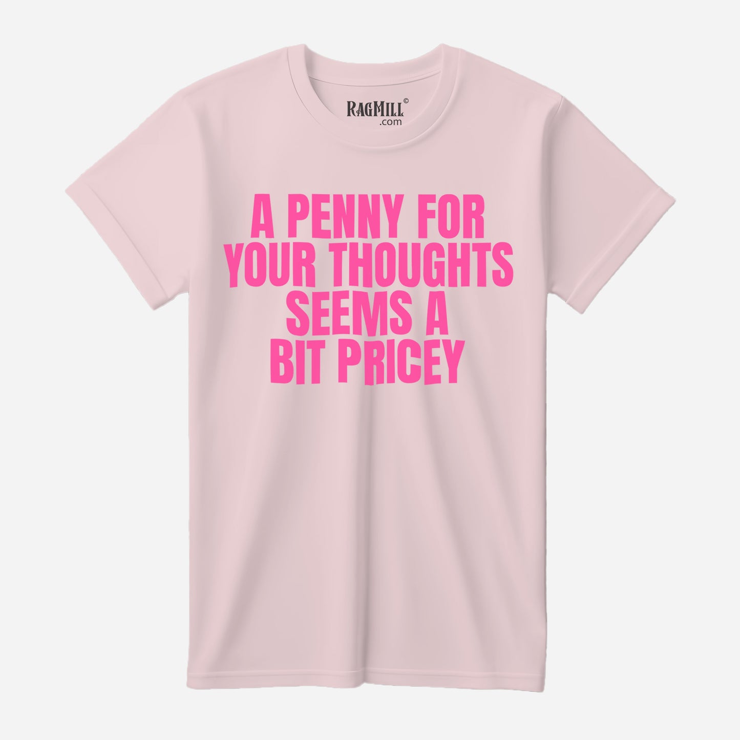 Penny Thoughts Soft Pink Bella+Canvas T-Shirt