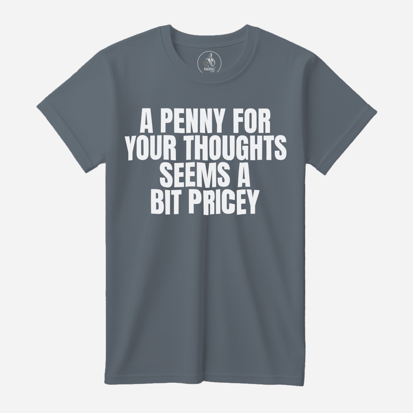 Penny Thoughts Steel Blue Bella+Canvas T-Shirt