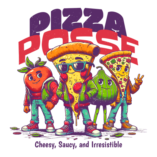 Pizza Posse DTF Design