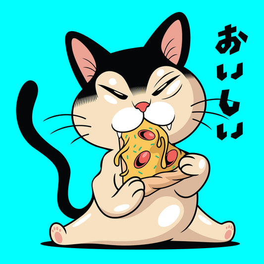 Pizza Cat DTF Transfer