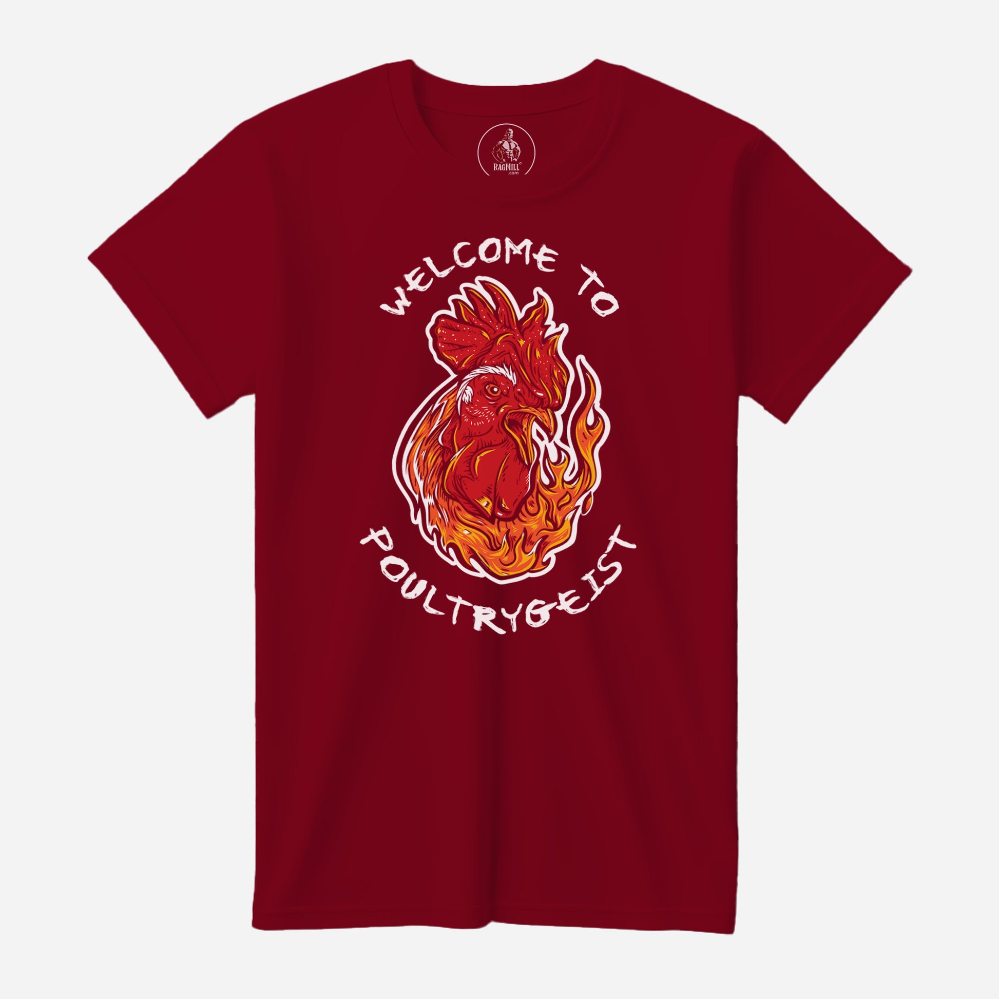 Poultrygeist Canvas Red Bella+Canvas T-Shirt