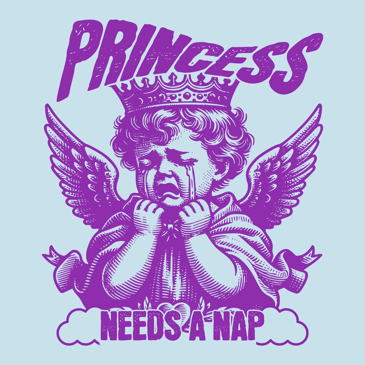 Princess Needs a Nap DTF Transfer