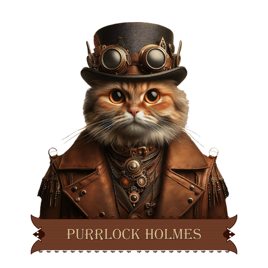 Purrlock Holmes DTF Transfer