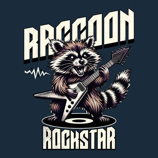 Raccoon Rockstar DTF Transfer