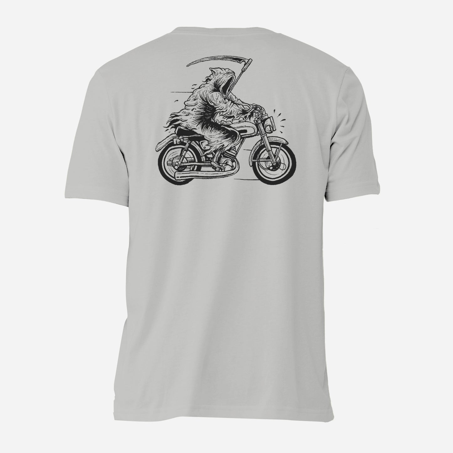 Reaper Racer Athletic Grey Bella+Canvas T-Shirt (Back)