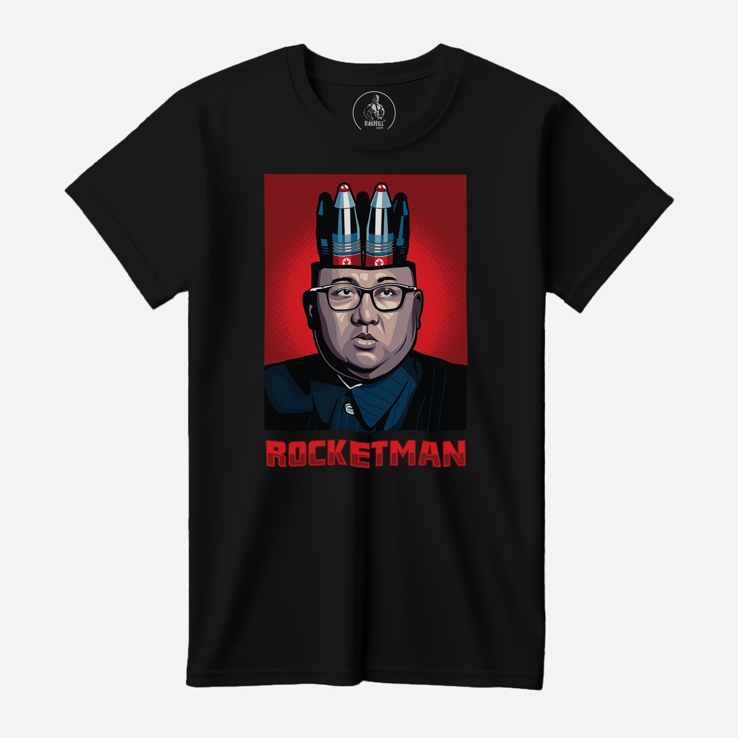 Rocketman Black Port & Company T-Shirt