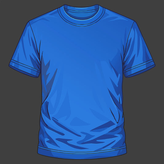 Royal Blue T-Shirt Template