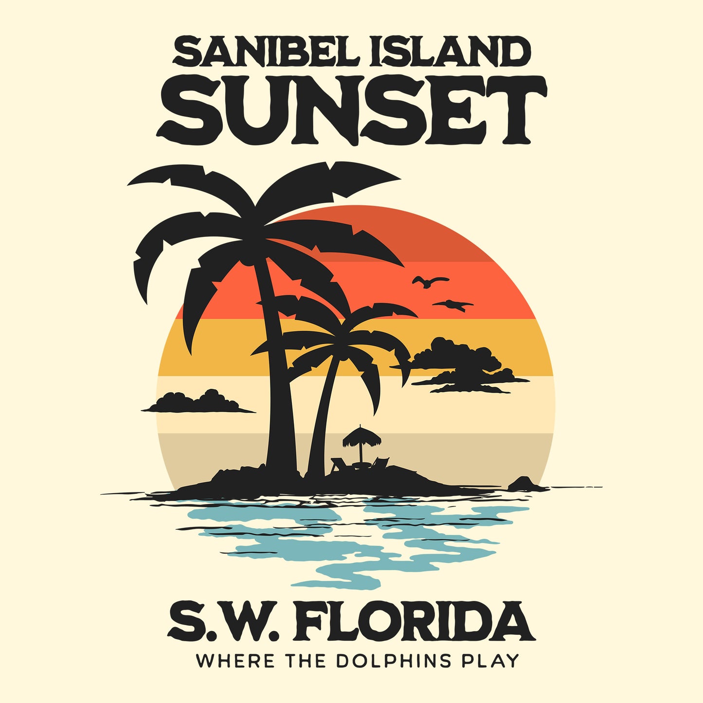 Sanibel Island Sunset DTF Transfer