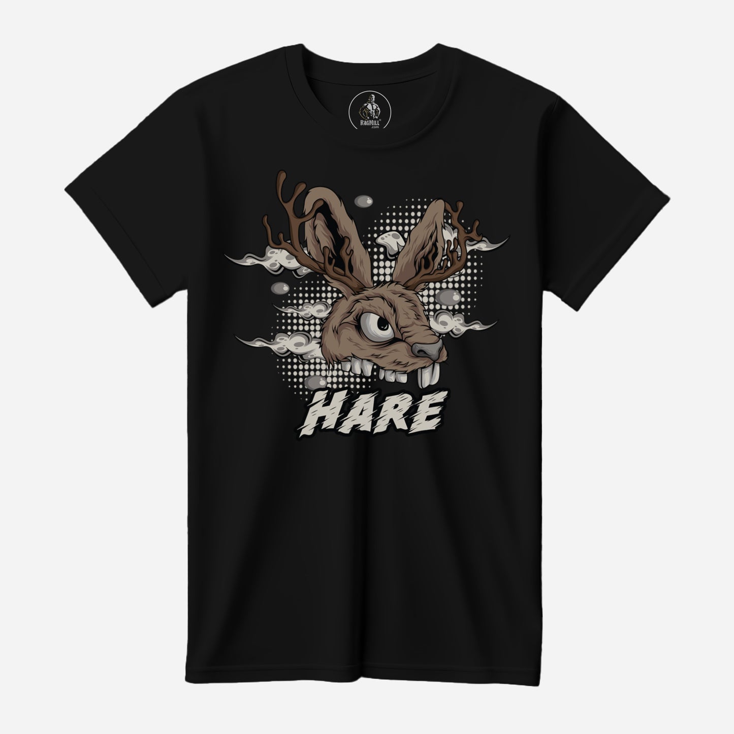 Scary Hare Black Port & Company T-Shirt