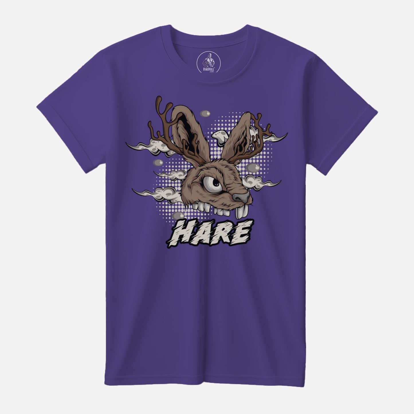 Scary Hare Purple Port & Company T-Shirt