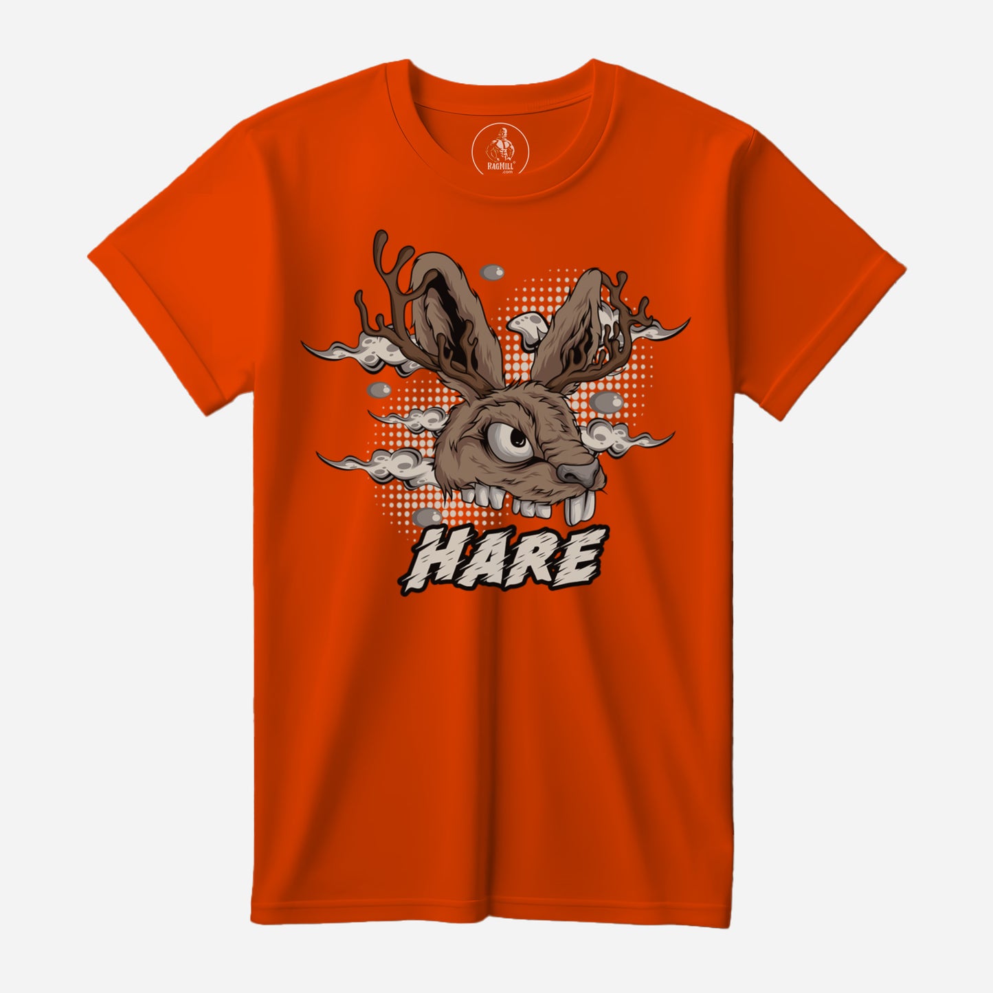 Scary Hare Safety Orange Port & Company T-Shirt