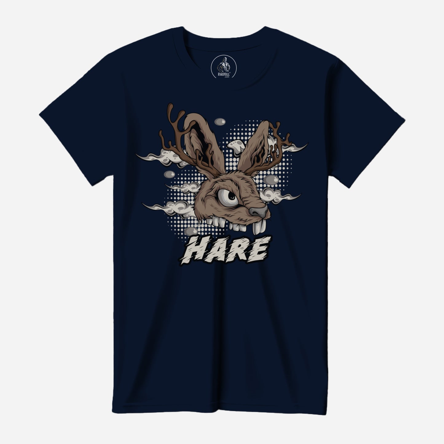 Scary Hare True Navy Port & Company T-Shirt