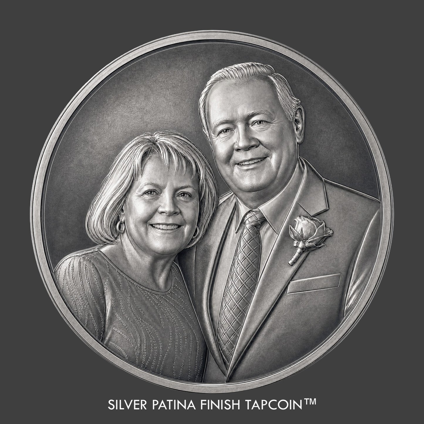 A 3D sculpted photo TapCoin™ image 