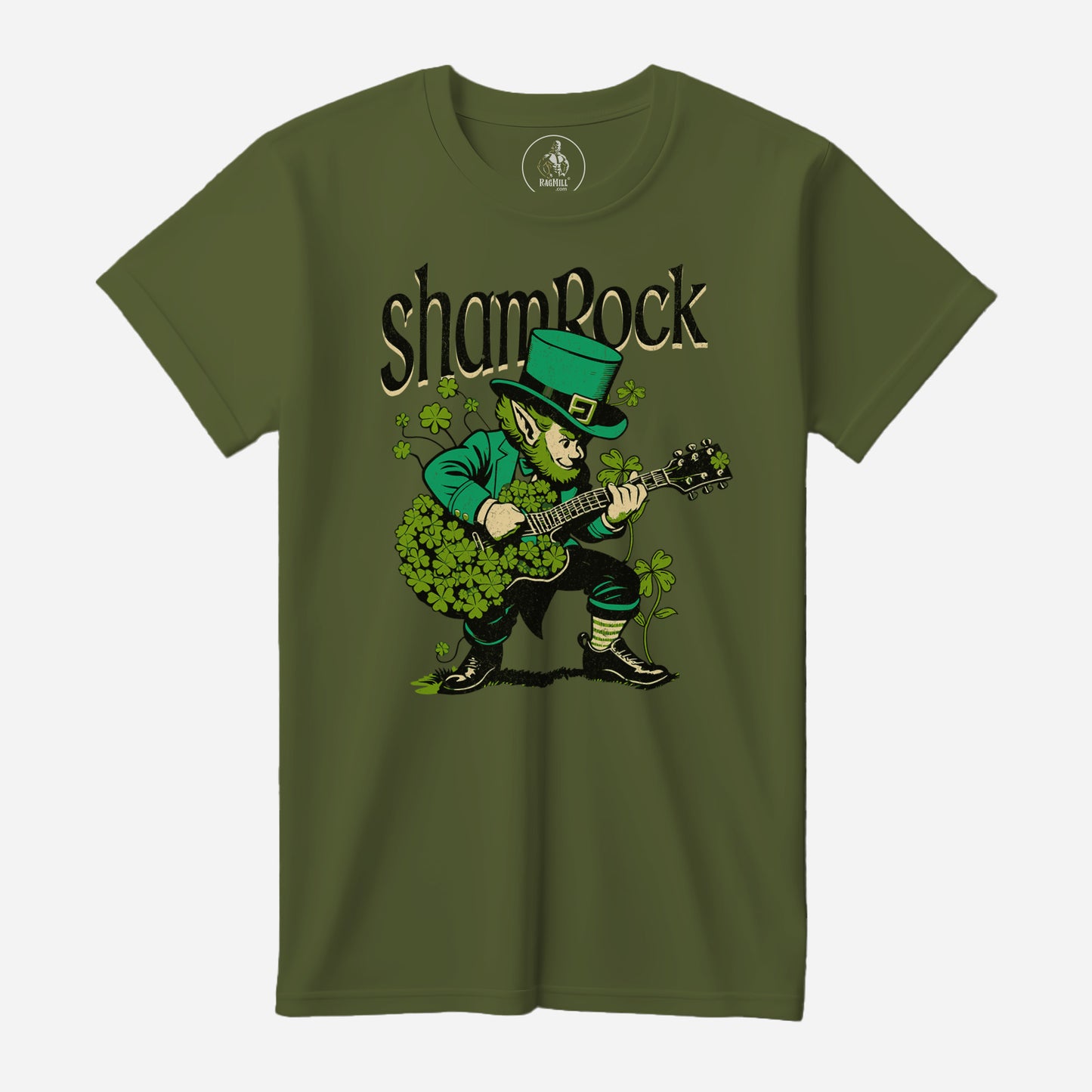 Shamrock Olive Bella+Canvas T-Shirt