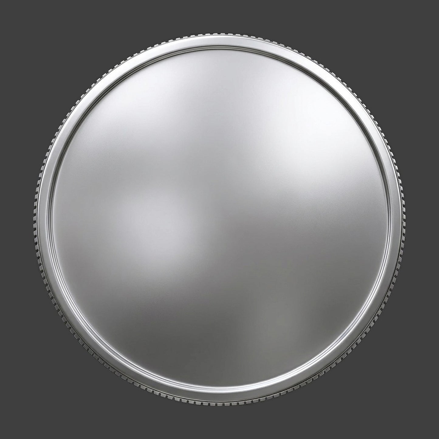 A sliver reeded blank coin