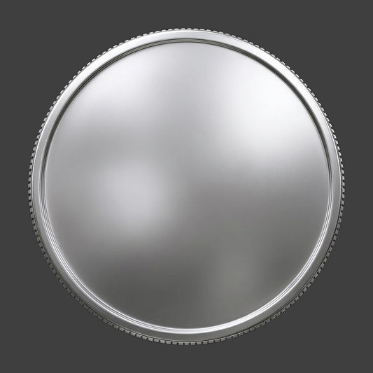 A sliver reeded blank coin