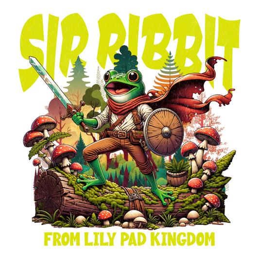 Sir Ribbit DTF Design