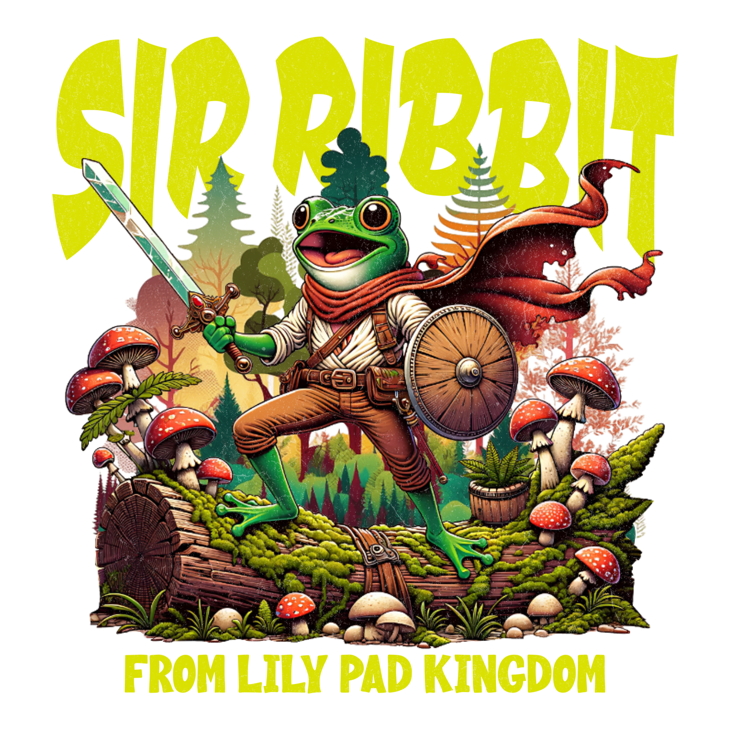 Sir Ribbit DTF Design