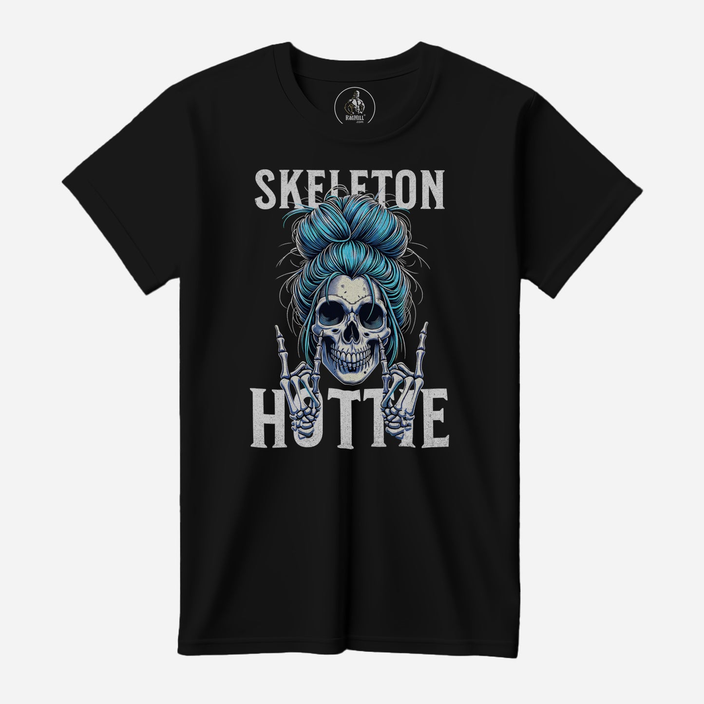 Skeleton Hottie Black Bella+Canvas T-Shirt 