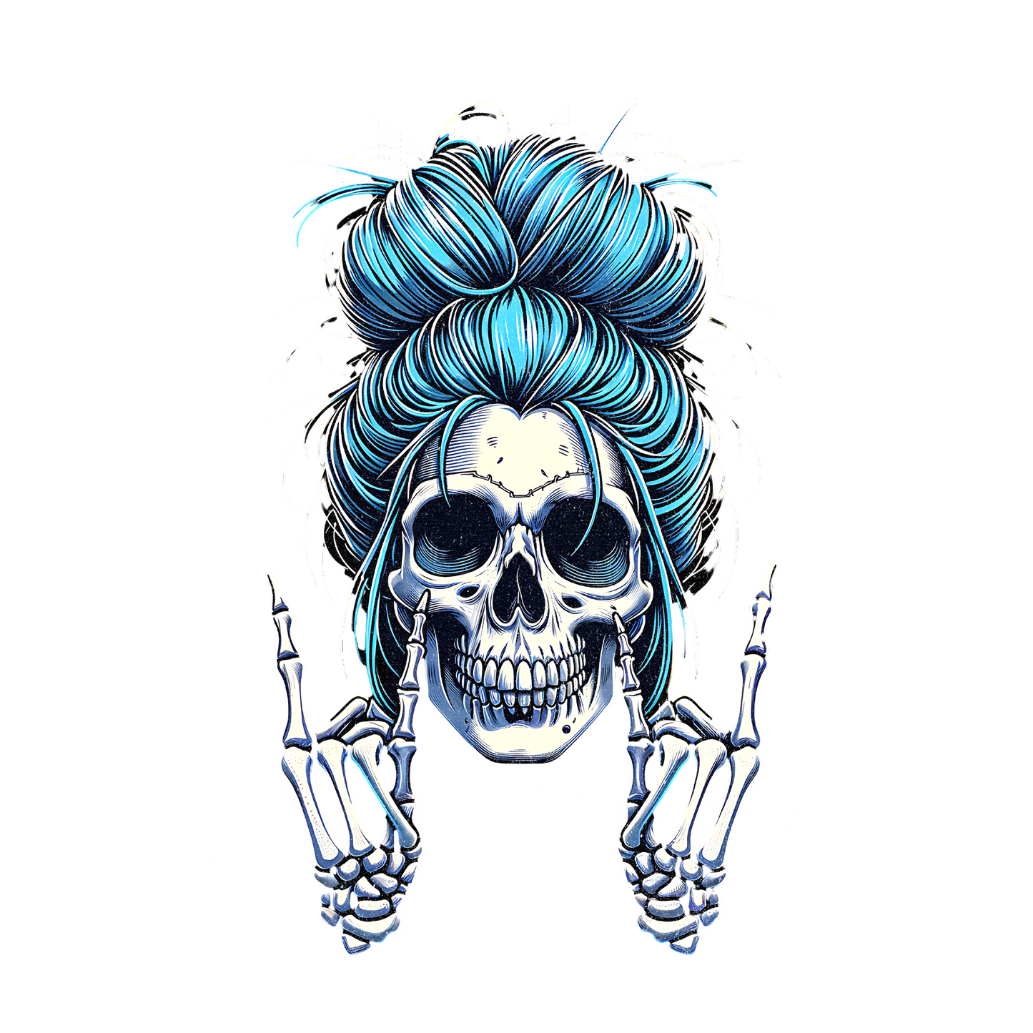 Skeleton Hottie DTF Design