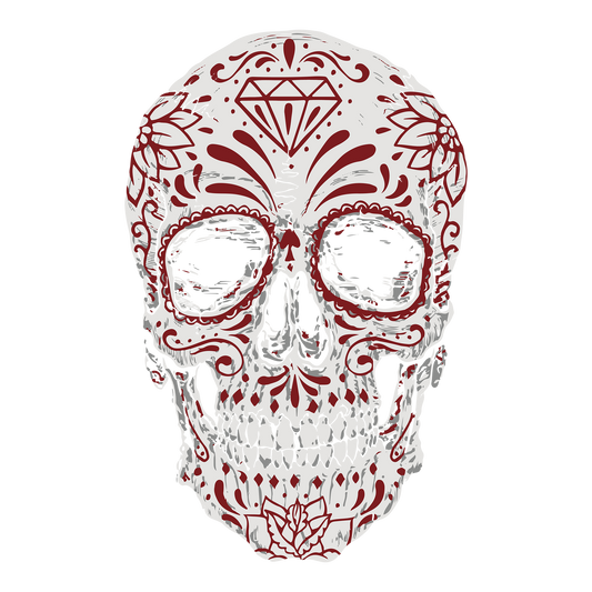 Daisy Skull Design