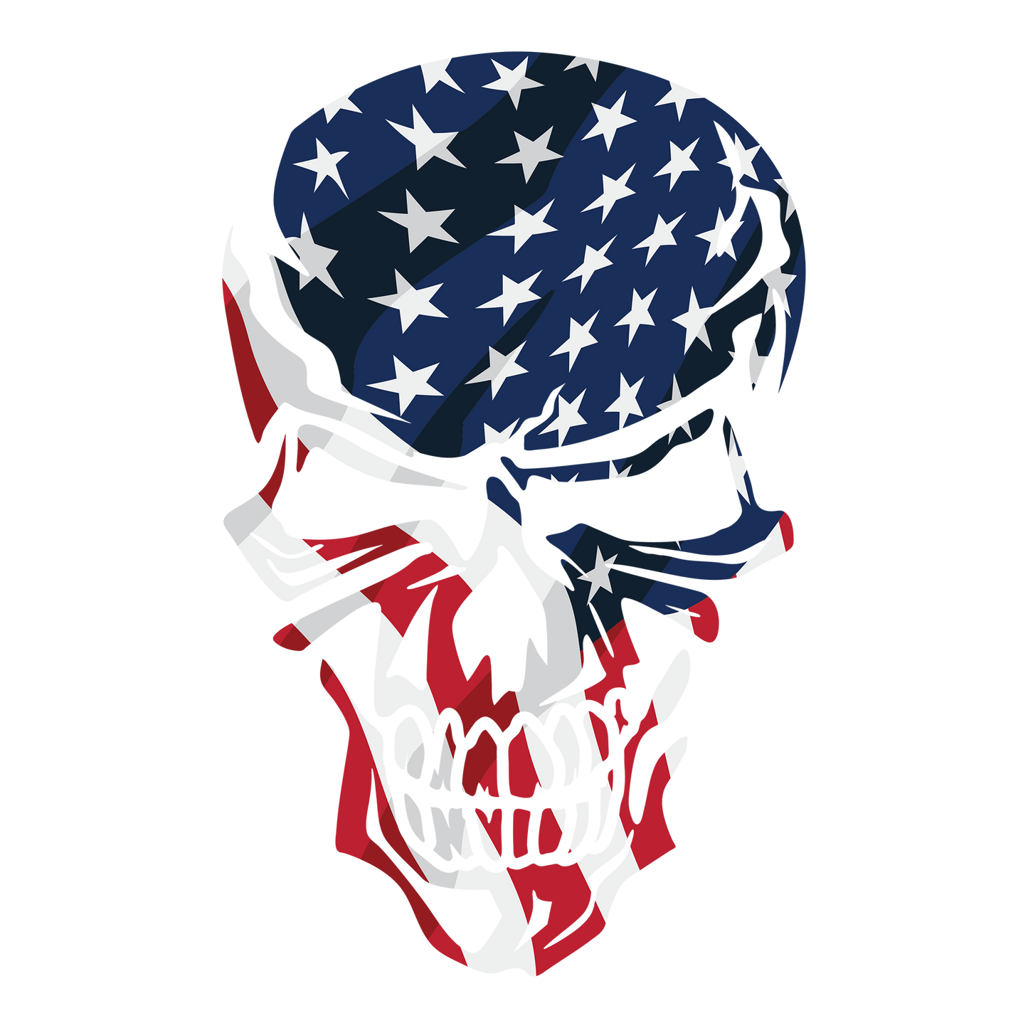 Free Skull USA DTF Design