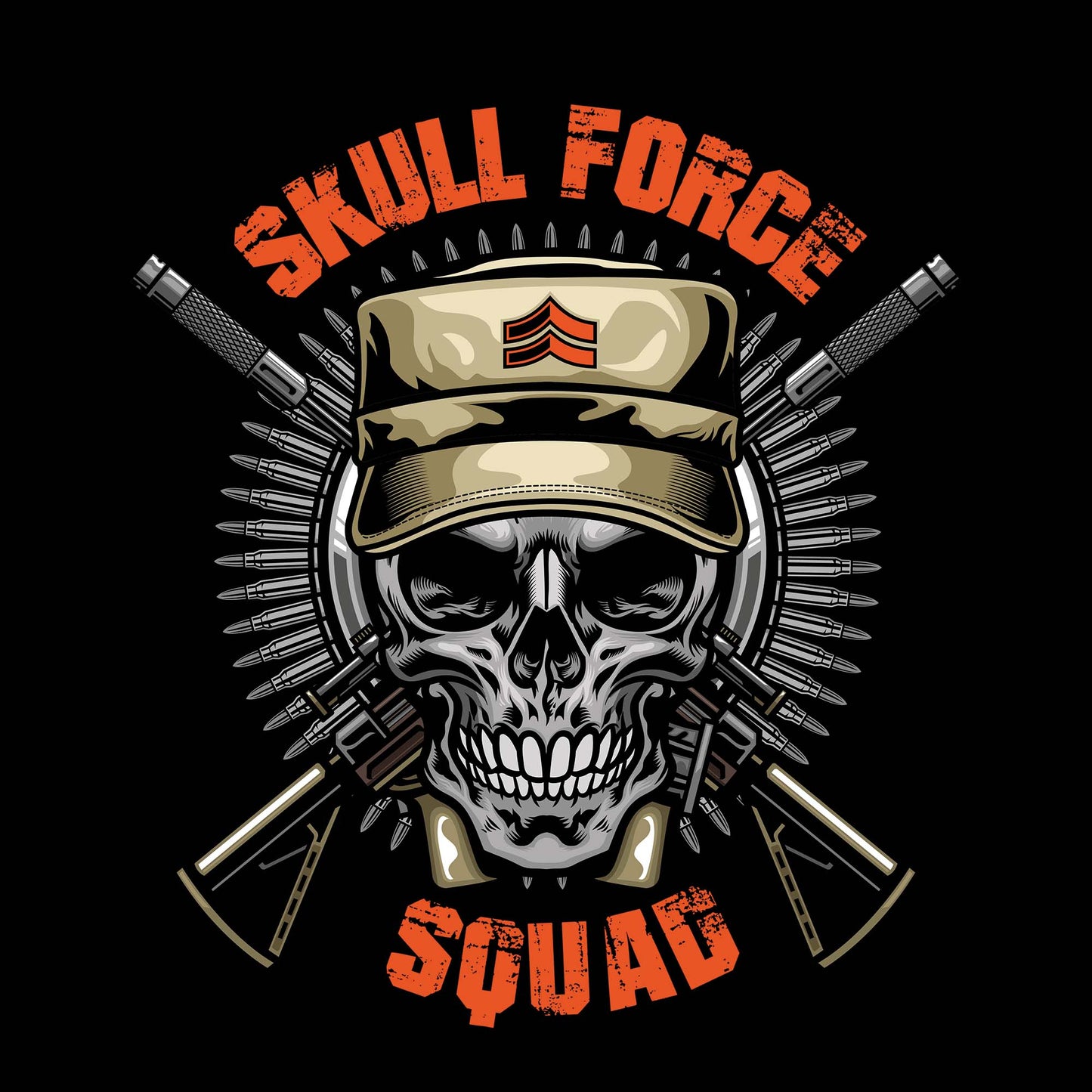 Skull Force DTF Transfer