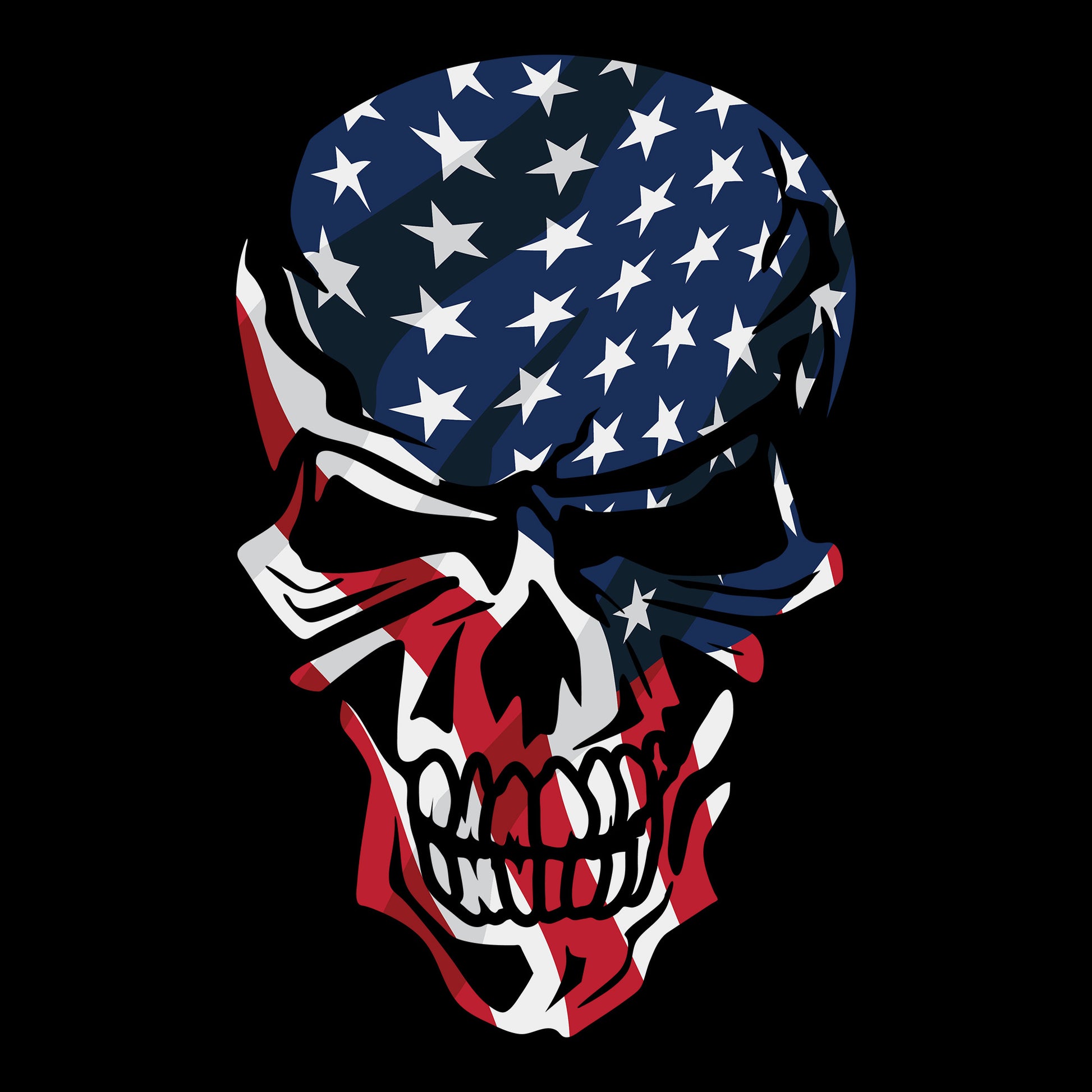 Skull USA DTF Transfer