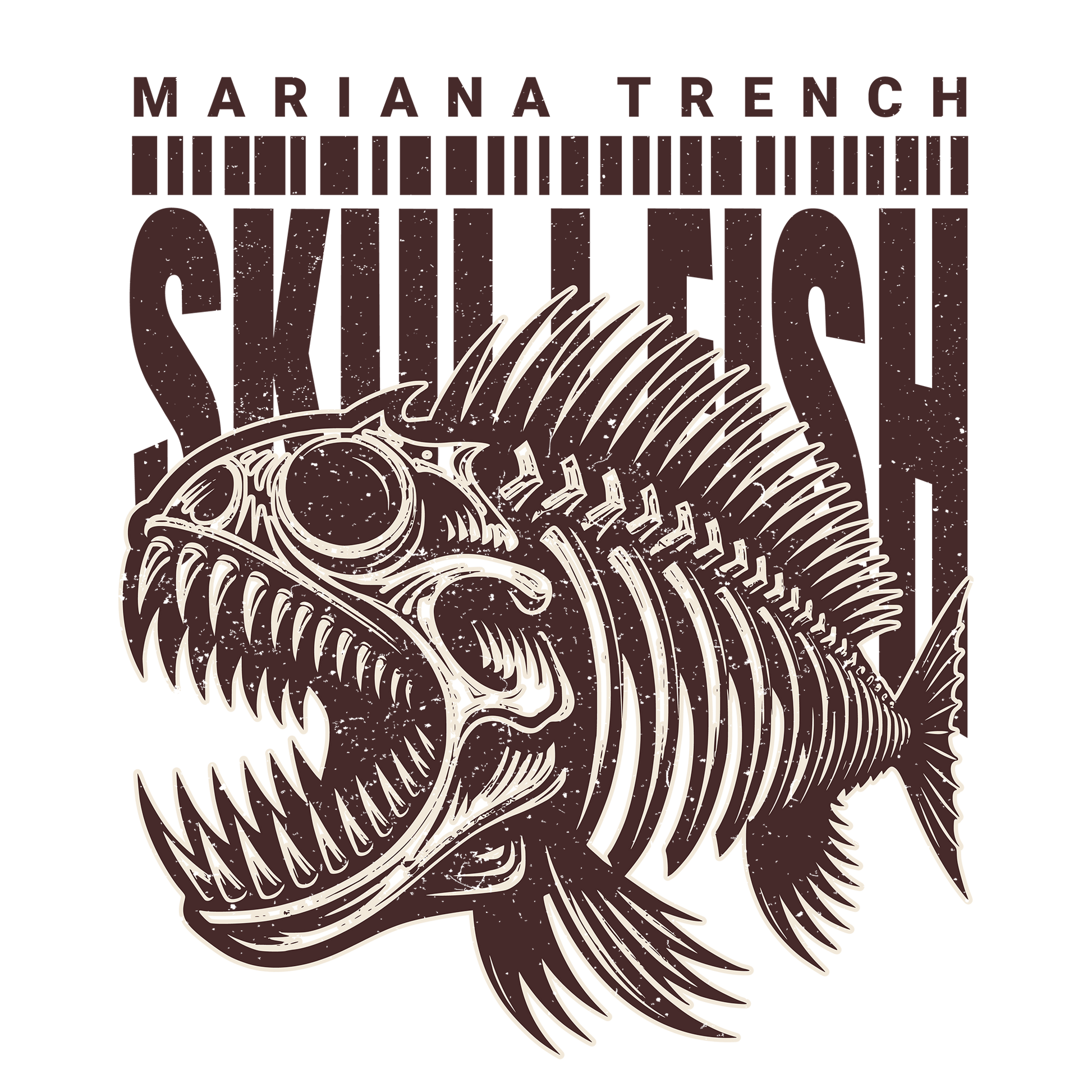 Skullfish DTF Design