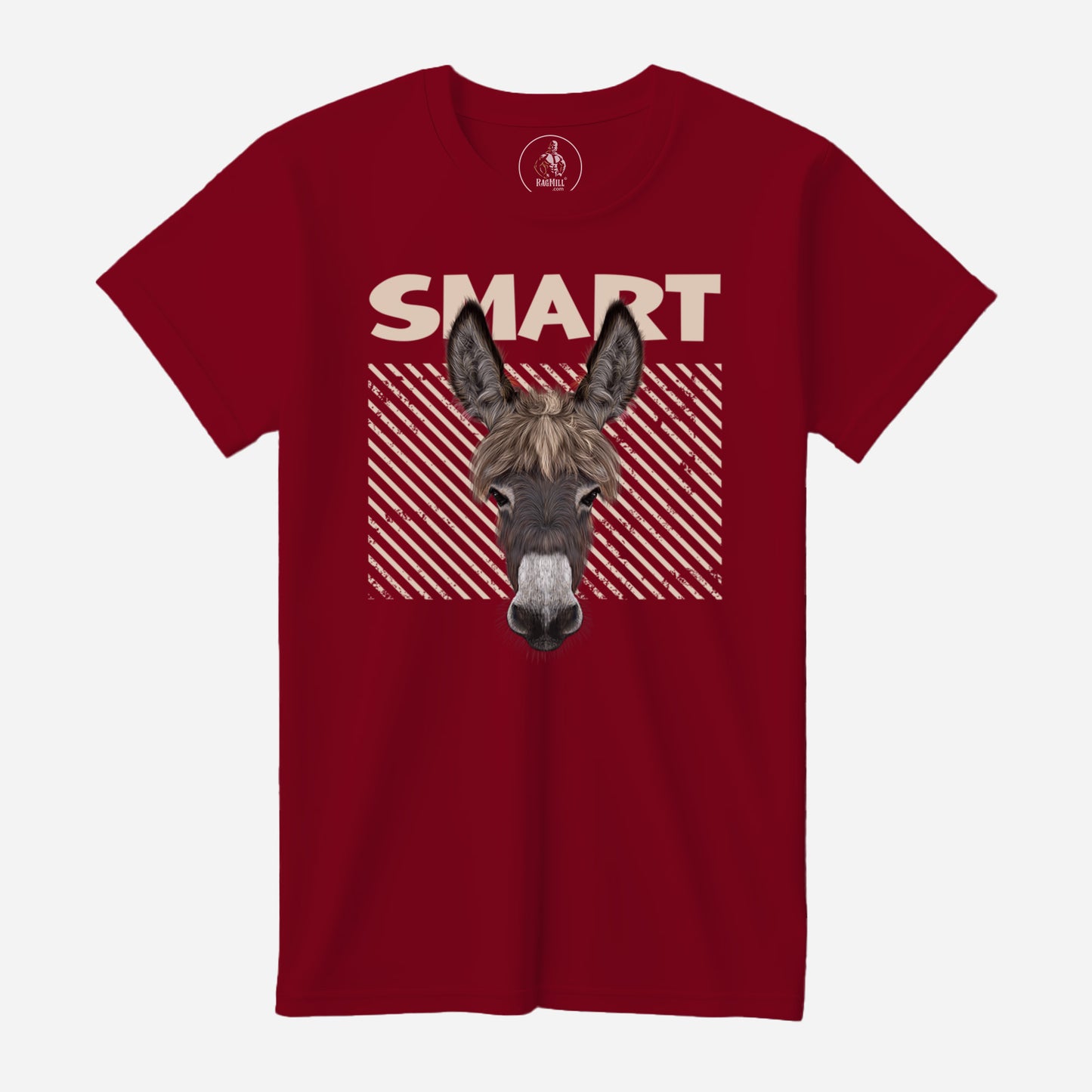 Smart Ass Canvas Red Bella+Canvas T-Shirt