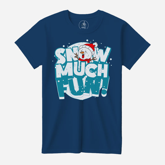 Snow Much Fun Cool Blue Bella+Canvas T-Shirt