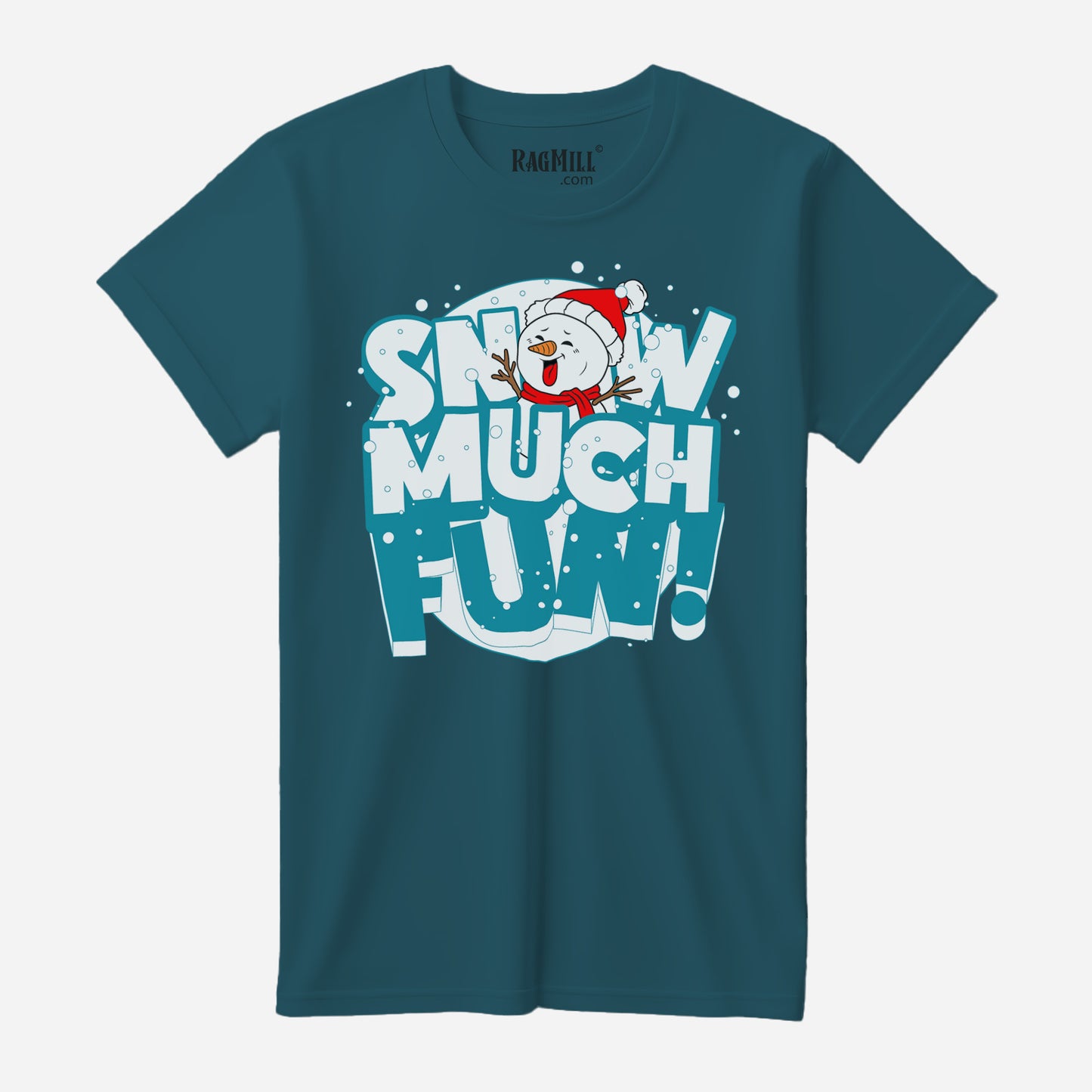 Snow Much Fun Deep Teal Bella+Canvas T-Shirt